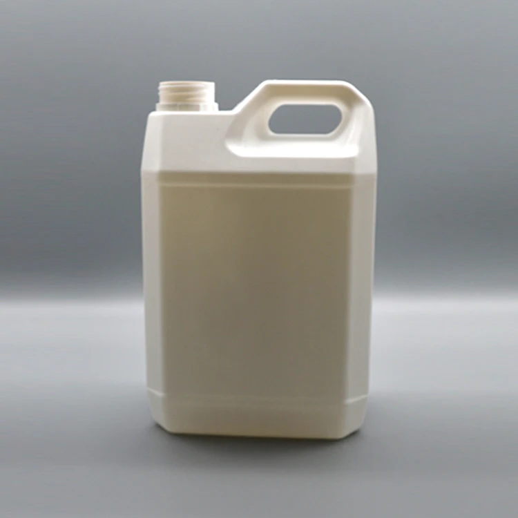 Wholesales 5 liter HDPE White Plastic Container Water Jerry Can Empty Liquid Chemical Drum Square Bucket with Handle