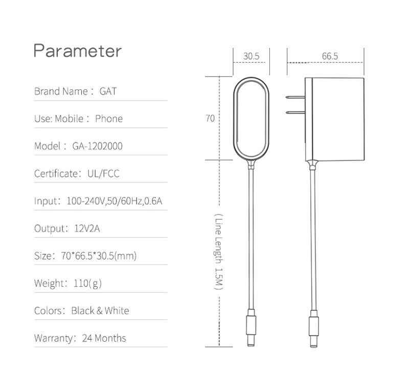 US EU AU UK Japan Korea Plug 24W Switching Power Supply AC DC Adaptor 12V 2A 24V 1A Power Adapter With UL FCC CE GS PSE KC SAA