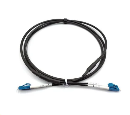 outdoor 12 core 6 core 24 core shielded fiber optic steel armored cable with connector for  FTTH