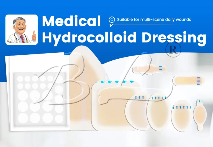 Invisible Waterproof Hydrocolloid Wound Dressing 10cm*10cm