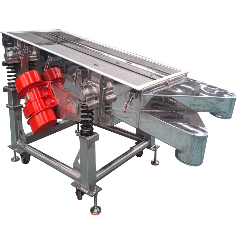 DZJX 1 2 3 4 Decks Horizontal Powder Sand Linear Screen Vibrating Sifter Vibratory Grading Sieve Vibro Sieving Machine