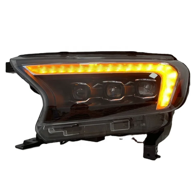 Right hand drive RHD LED front lamp headlight with sequential indicator for Ranger T6 T7