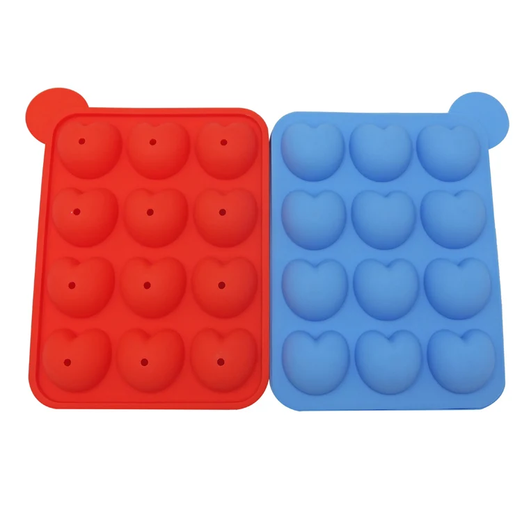 12 Cavity  Silicone Lollipop Molds Candy Chocolate Molds