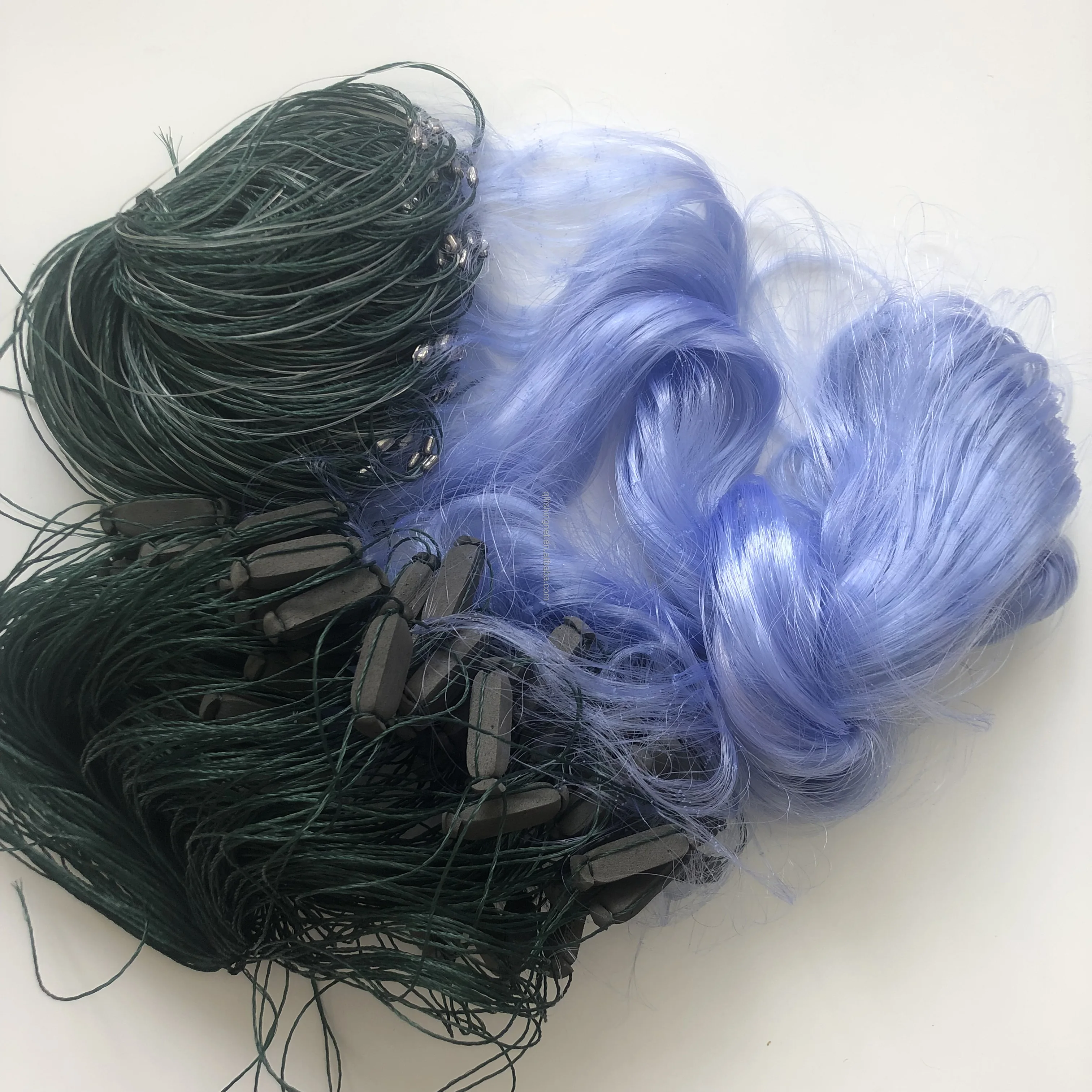 High Quality Monofilament Nylon Malaysia Ready Made Gill Net Three-layer Sticky Fishing Net