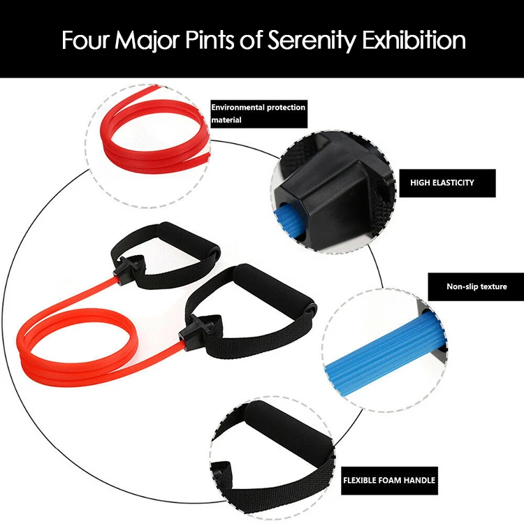 Fitness Exercise Cords Elastic Yoga Training Pull Rope Stretch Resistance Bands
