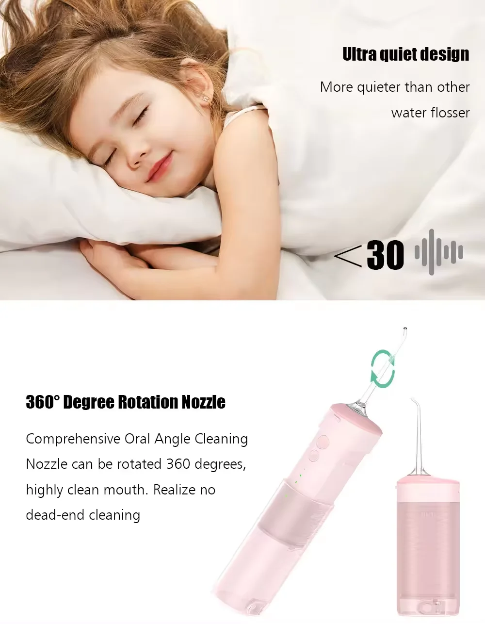 rechargeable oral care irrigator professional dental waterproof water flosser dental floss cleaning device