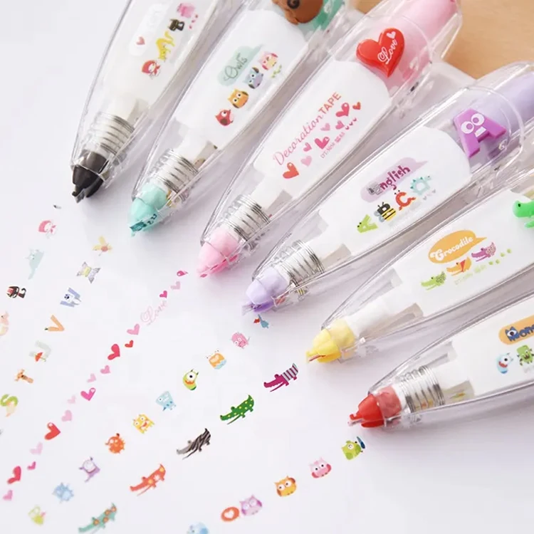 2024 creative stationery cartoon cute diary decorative correction Decor Handbook Decoration Tape for girls Lace correction tape