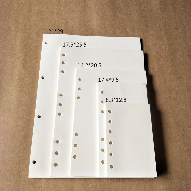 Single Color  A5 A6 A7 Planner Refills Inserts Filler Paper Pages for 6-Ring Binder Journal Dairy Daily Weekly Monthly Todo