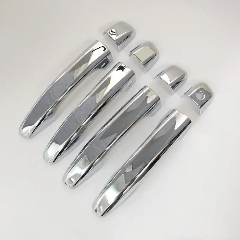 Auto 4 DOOR Chrome ABS HANDLE COVERS without Passenger Keyhole