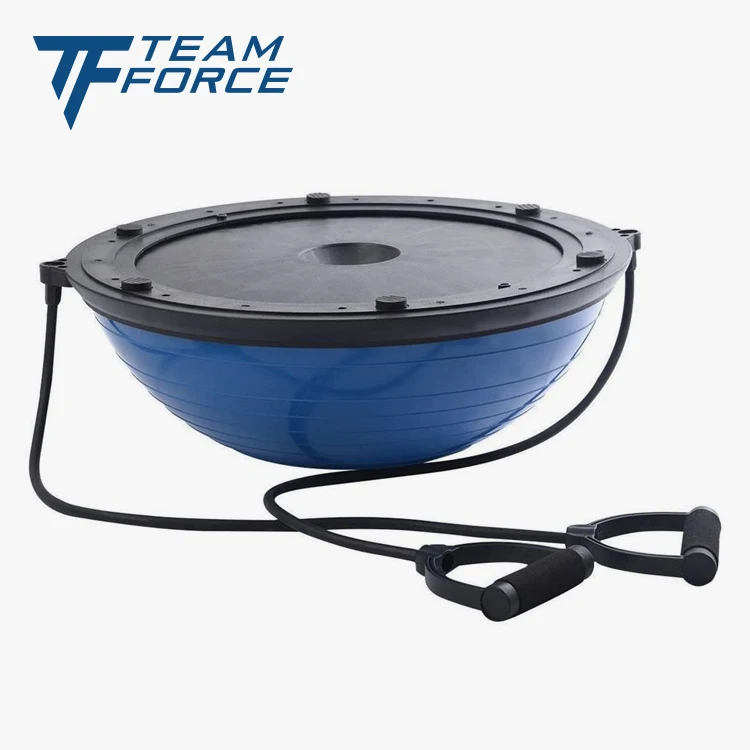 Balance Ball  with Resistance Bands Balance Trainer for Yoga Fitness, Stability Workout, Strength Exercise, Physica