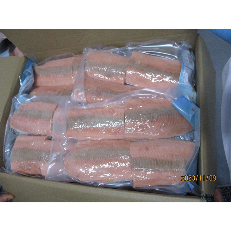 Hot sales pacific salmon portion new arrival pink salmon iqf wild alaska salmon