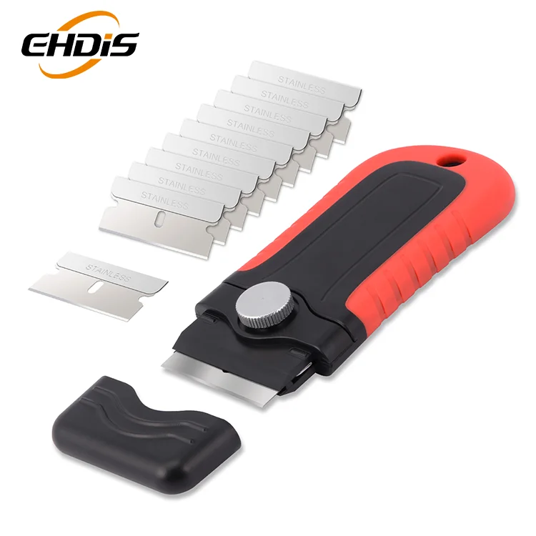 Ehdis Customize Logo Vehicle Window Tint glass Plastic Cleaning Scraper Tool For Sticker Removal
