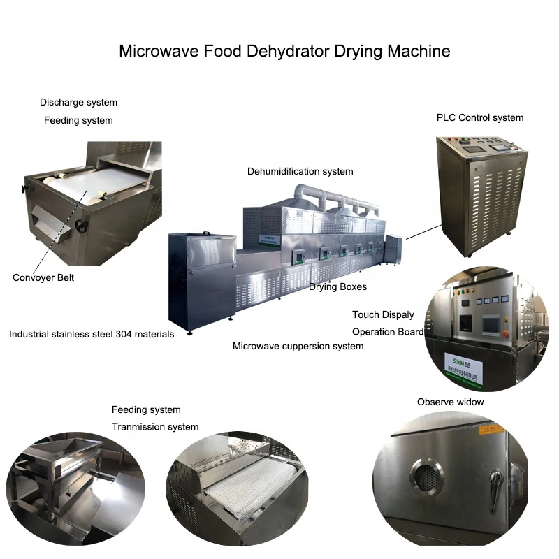 Microwave Drying Machine Spice Powder Chili Dryer Machine