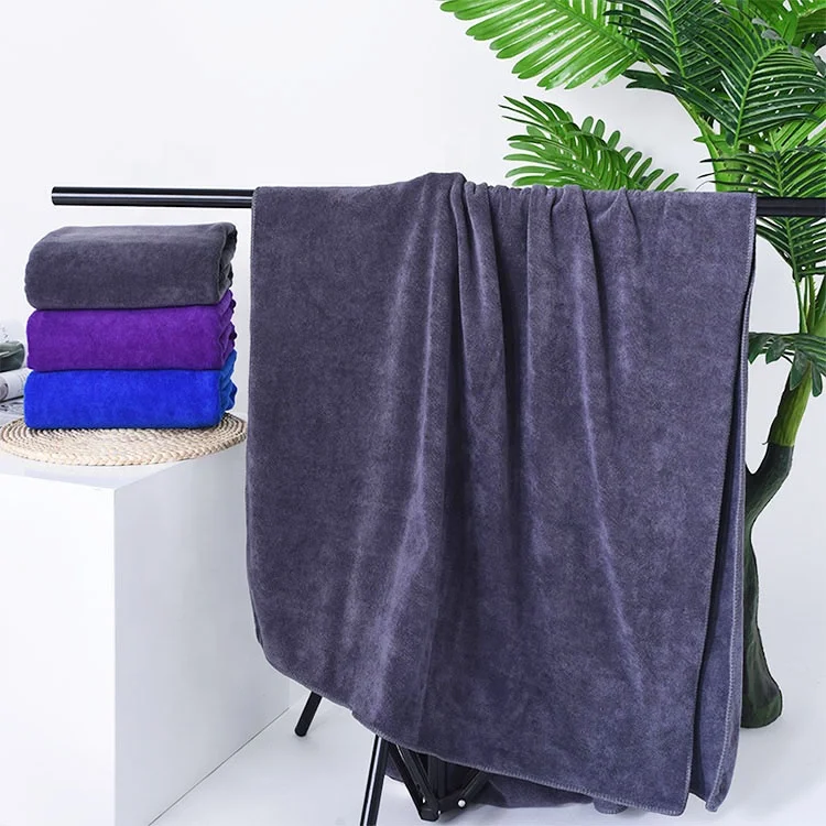 high quality microfiber fabric  bath towel face hand towel set soft and comfortable
