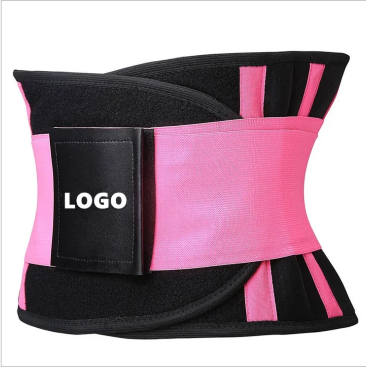 Adjustable custom logo waist support belt for ladies sports fitness belt