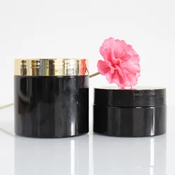3g 5g 10g 20g 30g empty plastic loose powder jar with sifter 10ml round nail glitter pot with black rim window blush container
