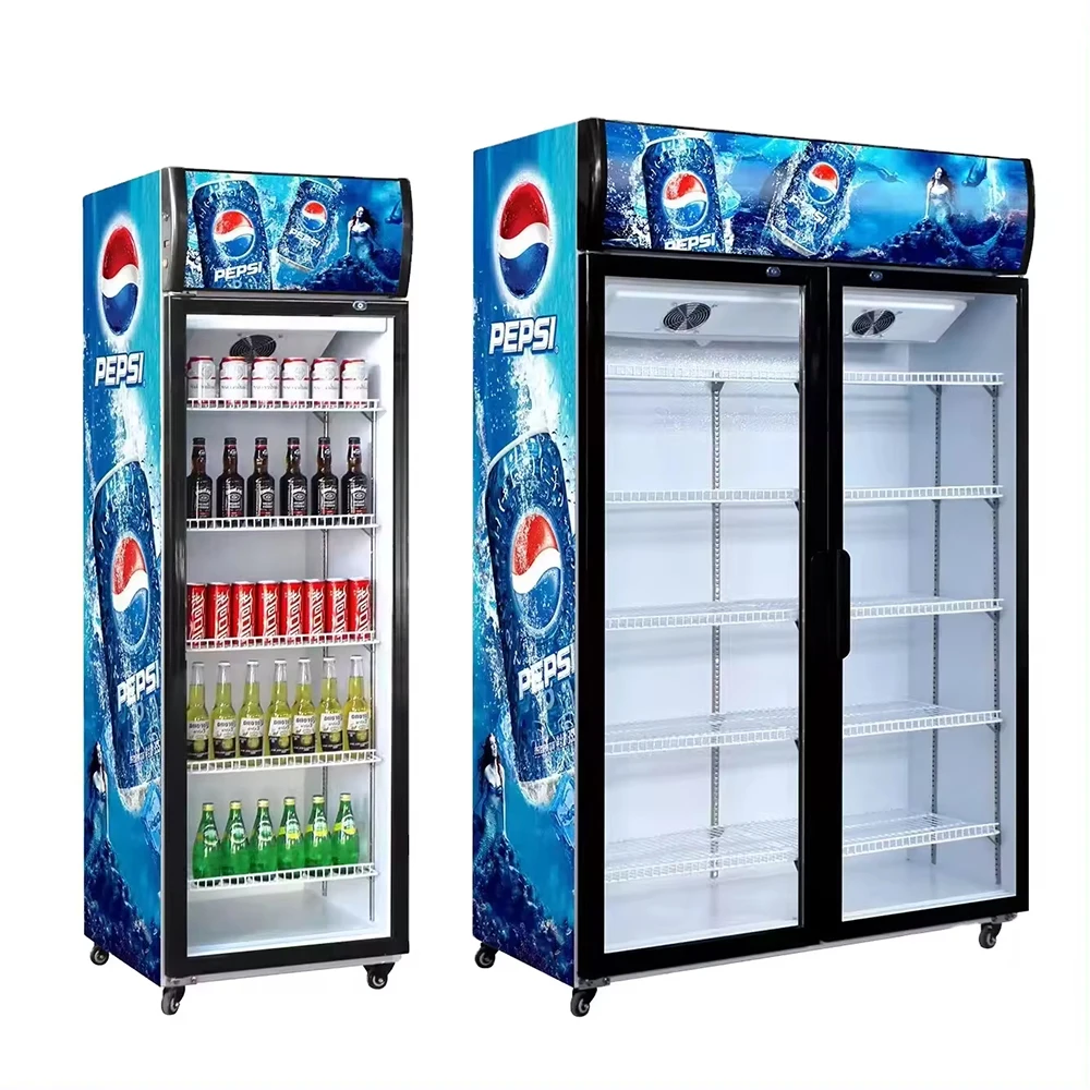 Холодильник Pepsi со стеклянной дверью для дисплея и продвижения напитков