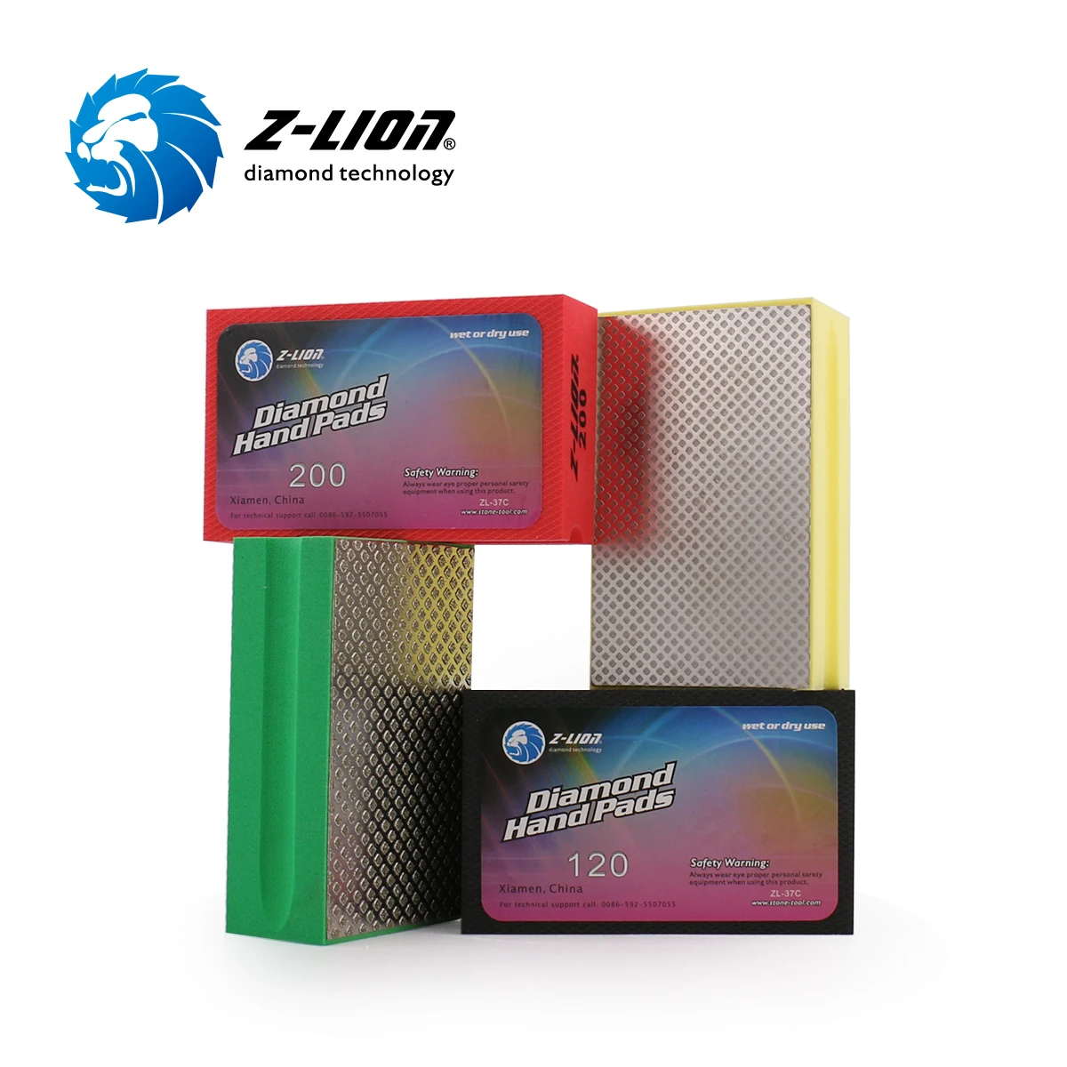 Popular Electroplated Diamond  Hand Polishing Pads With Soft Foam