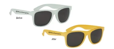 Color Changing Malibu Sunglasses comes with your logo