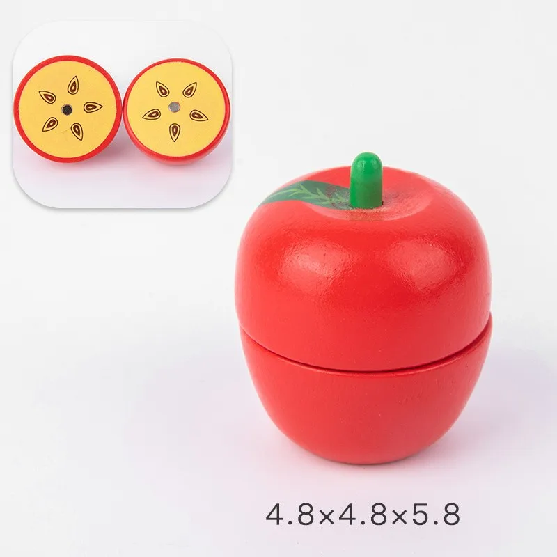 Магнитная игрушка для резки дерева фруктов и овощей