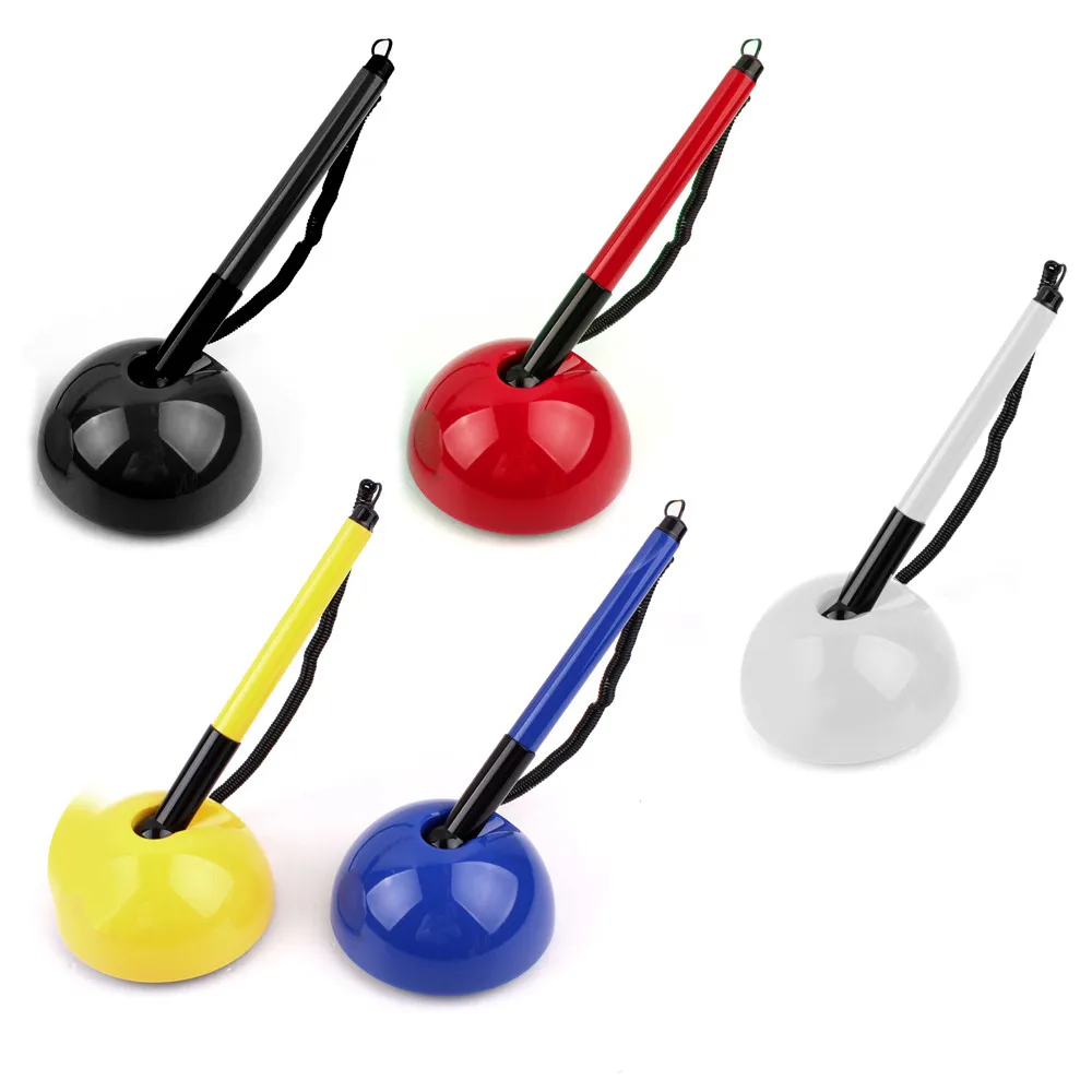 Public desk sign pen bank counter desk ballpoint pen with base for signature