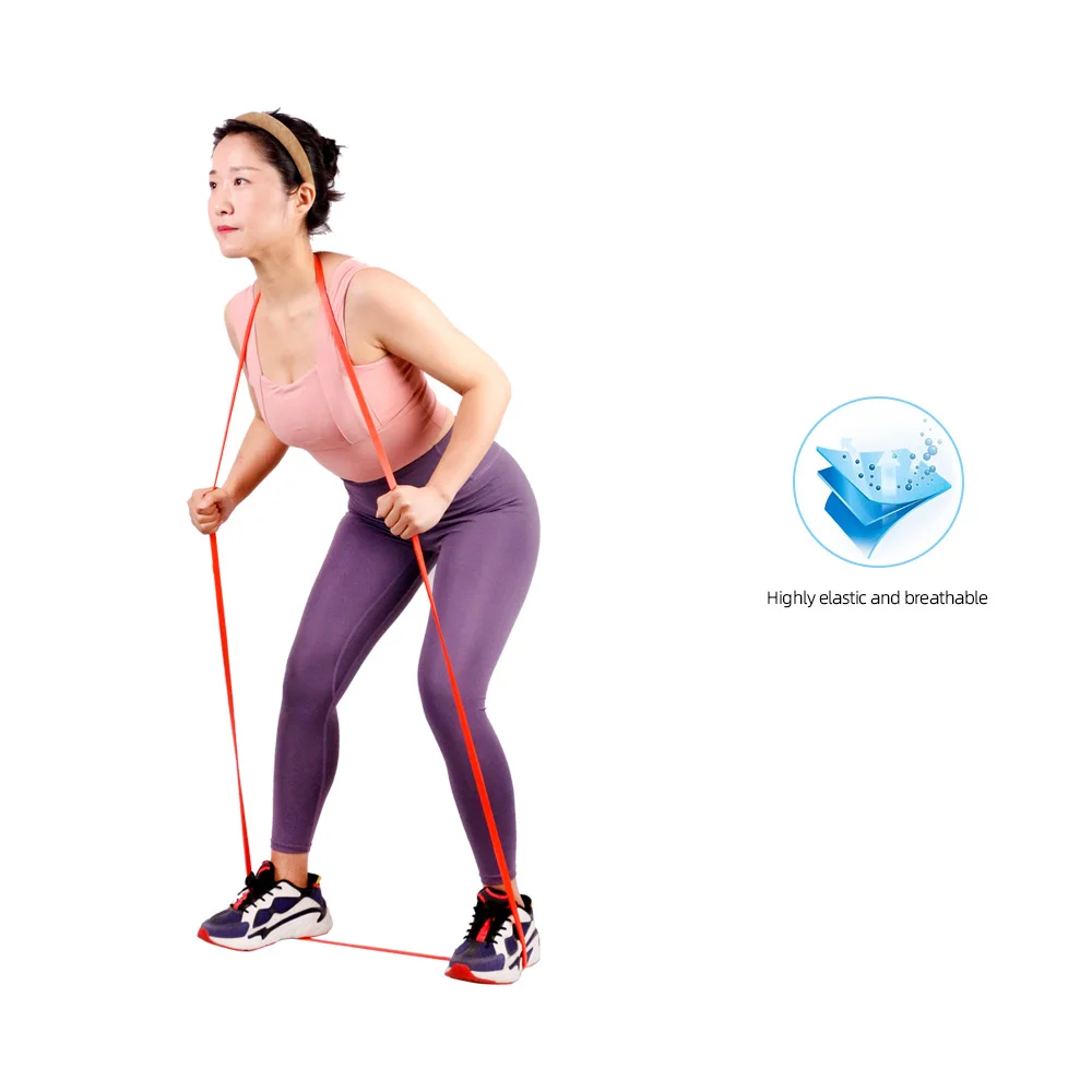 Customized Multiple Colors And Styles Resistance Stretch Loop Exercise Set Custom Elastic Bands For Yoga Fitness Elastic Rope