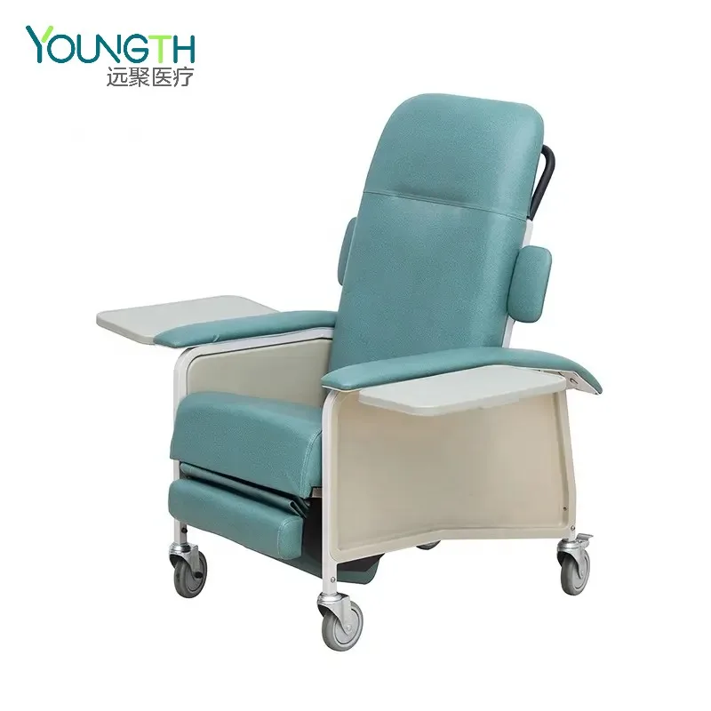 Geriatric Recliner Chairs with Armrest Drive 3 Position Geri Chair with Tray