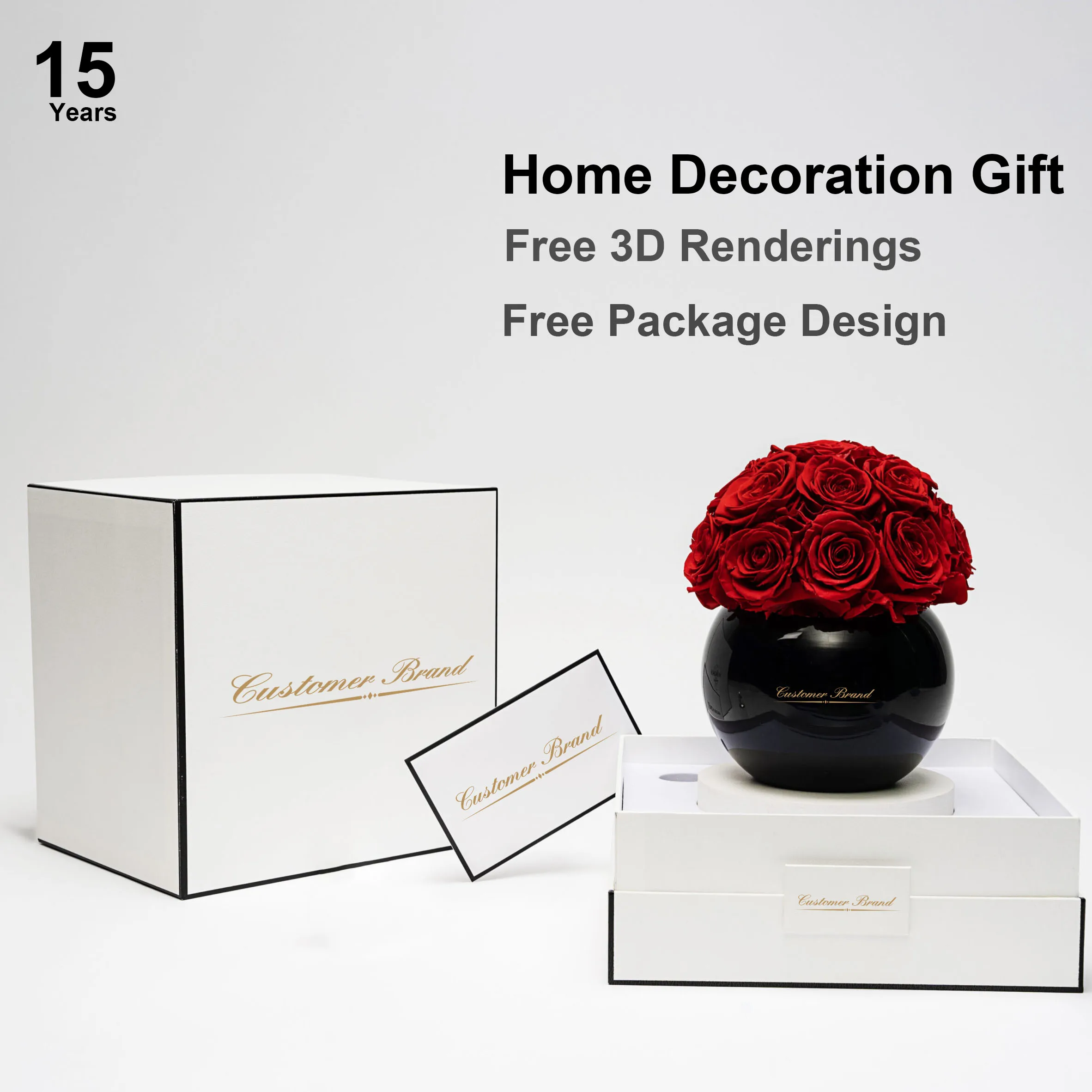 wholesales fresh real long lasting flower red preserved roses