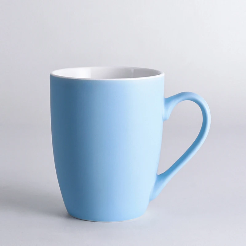 Modernqiu Custom 350ml 12OZ White Ceramic Mugs Personalized minimalist design bulk coffee cups  personalized coffee cups