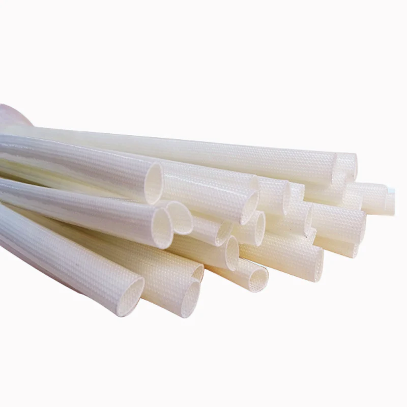 2022 New Products White Fiberglass Sleeving Coated With Polyurethane and Acrylic