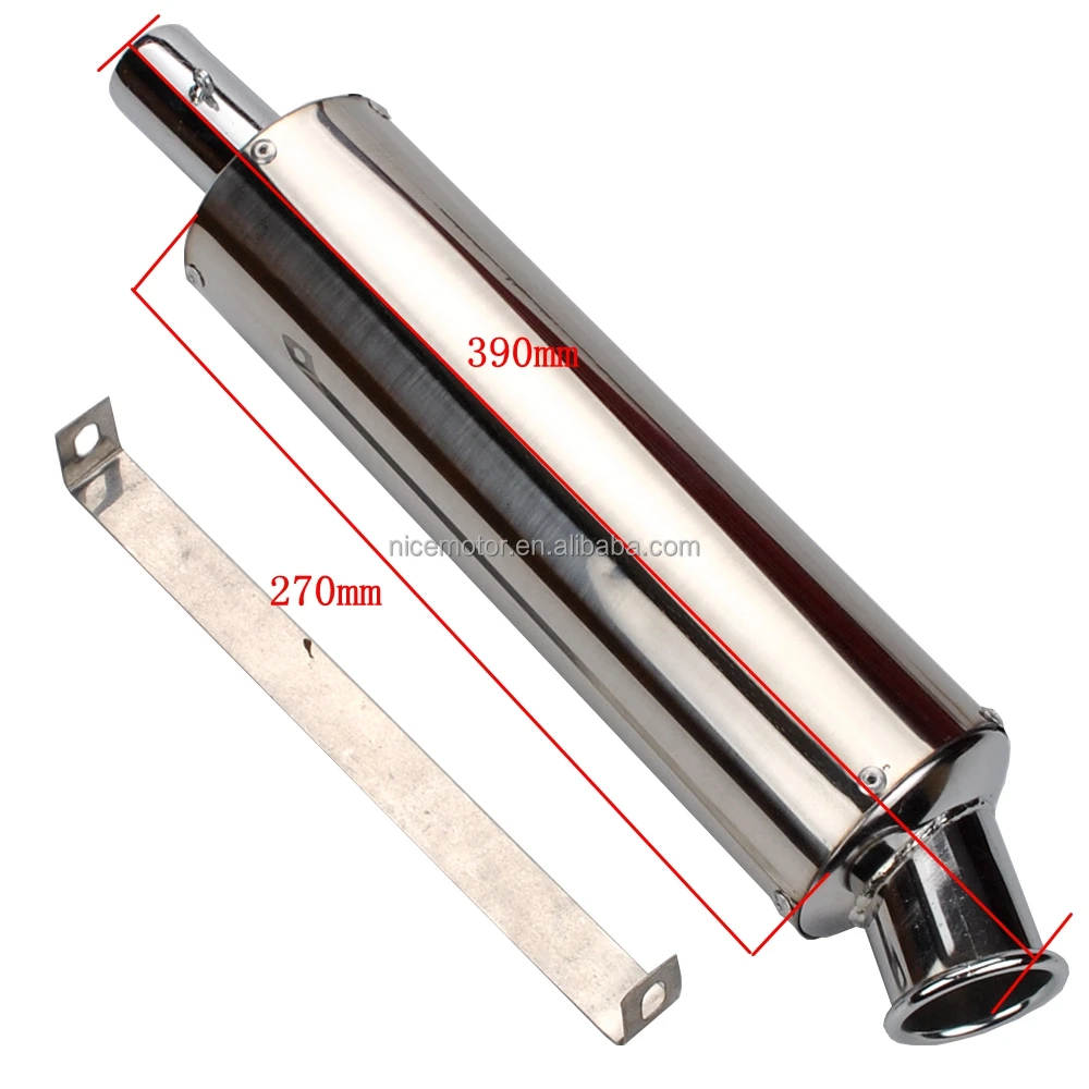  Universal Stainless Steel Exhaust Muffler Pipe Scooter Motorcycle ATV Dirt Pit Bike Monkey Z50