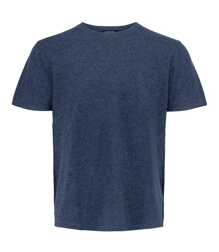 100% cashmere and cotton merino wool silk tee knit t shirt golf sweatshirt for men