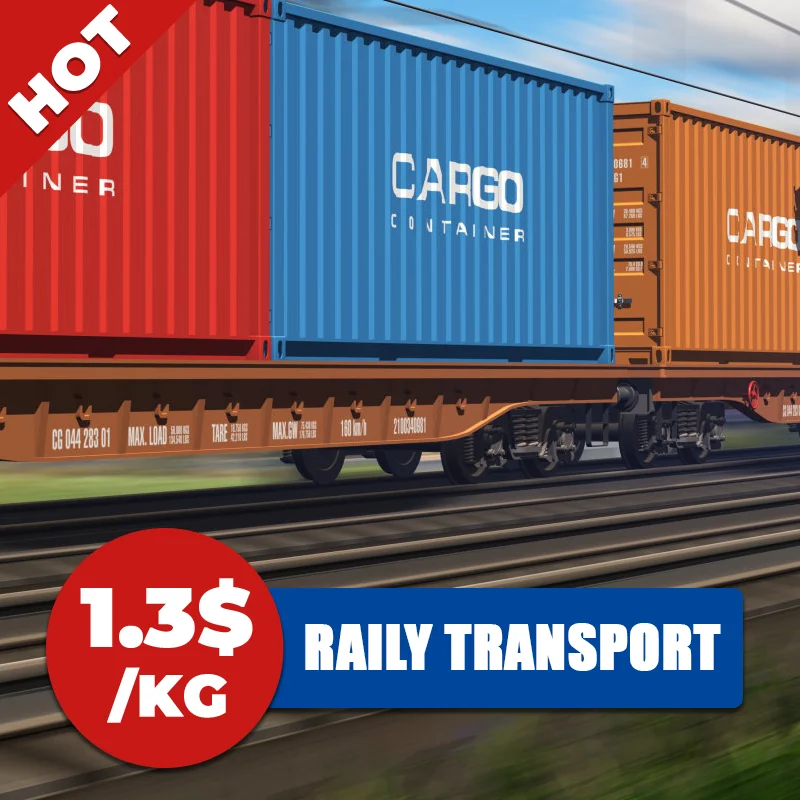 Fast amazon ddp door to door train transport railway freight forwarder shipping to Europe france Portugal Ukraine poland
