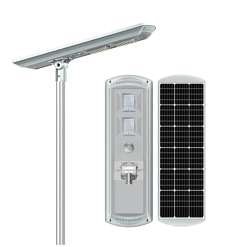 Auto-cleaning Series outdoor waterproof 80w all in one street solar light with automatic dust sweeping and snow cleaning