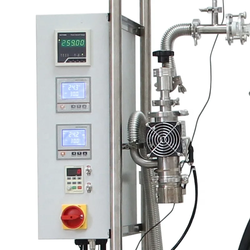 
Stock Available Lab Equipment Short Path Wiped Film Distillation Evaporator for Purifying CBD 