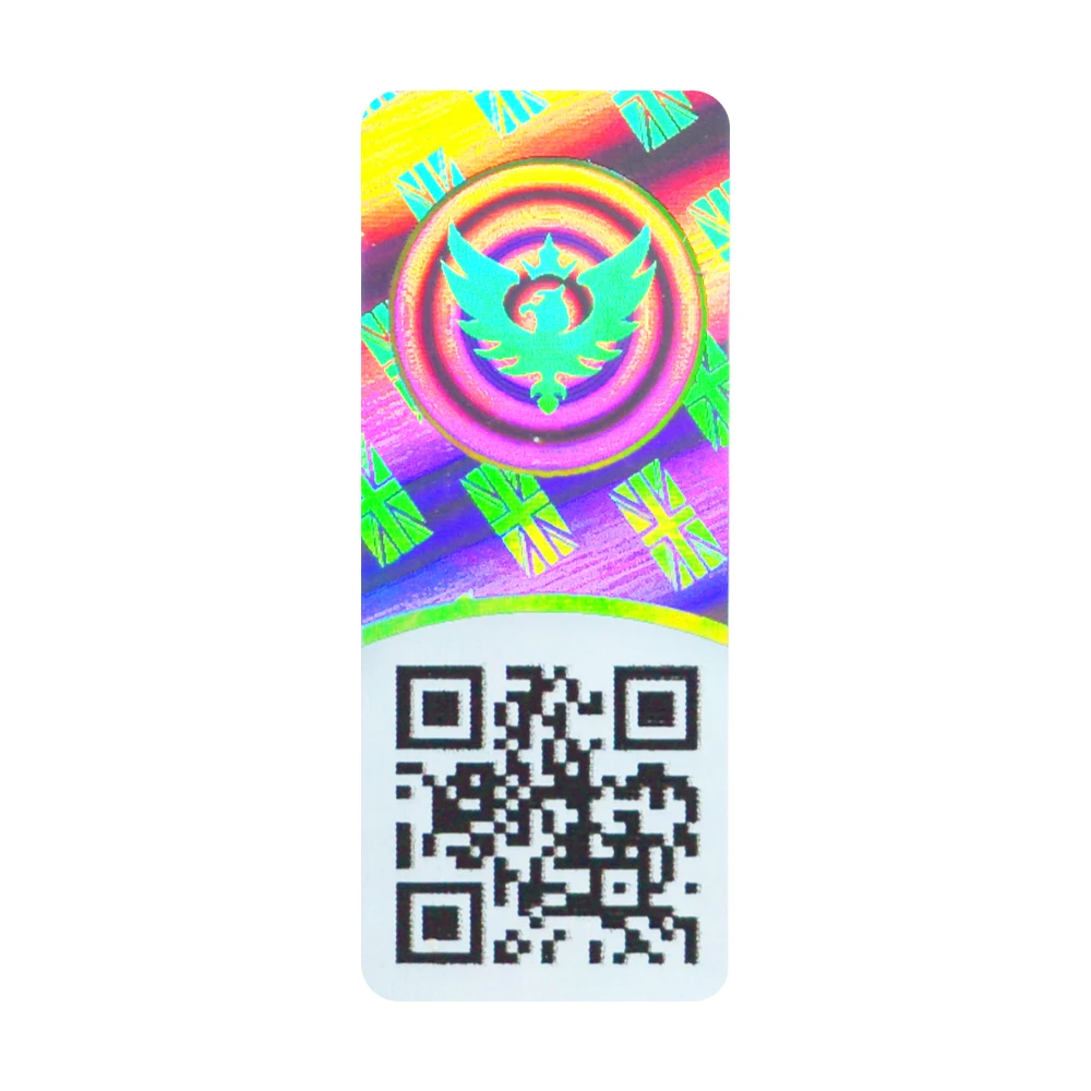 anti counterfeit hologram stickers 3d qr code labels 3d QR Code barcode holographic sticker