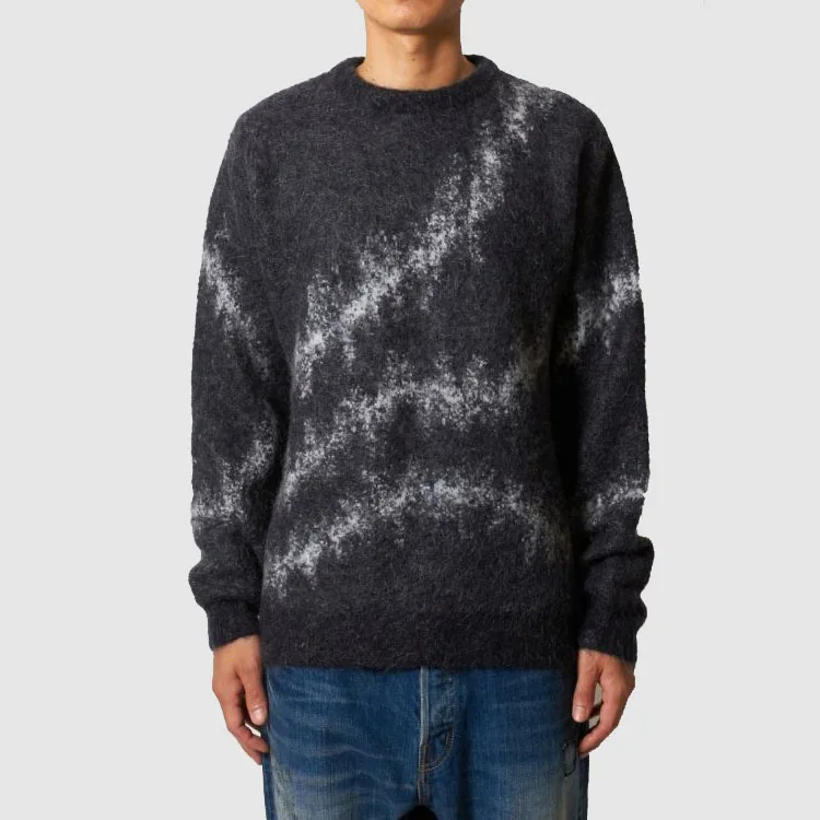 Trendyol варенка с круглым вырезом свитера для мужчин высокого качества на заказ из мохера вязанный модный свитер для мужчин на заказ