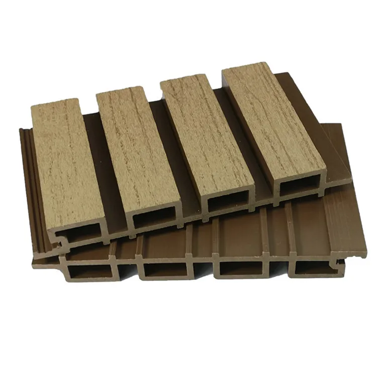 Factory Indoor Decor Wood Plastic Composite Pvc Coating Cladding Fluted Wall Board Wpc Interior Wall Panel