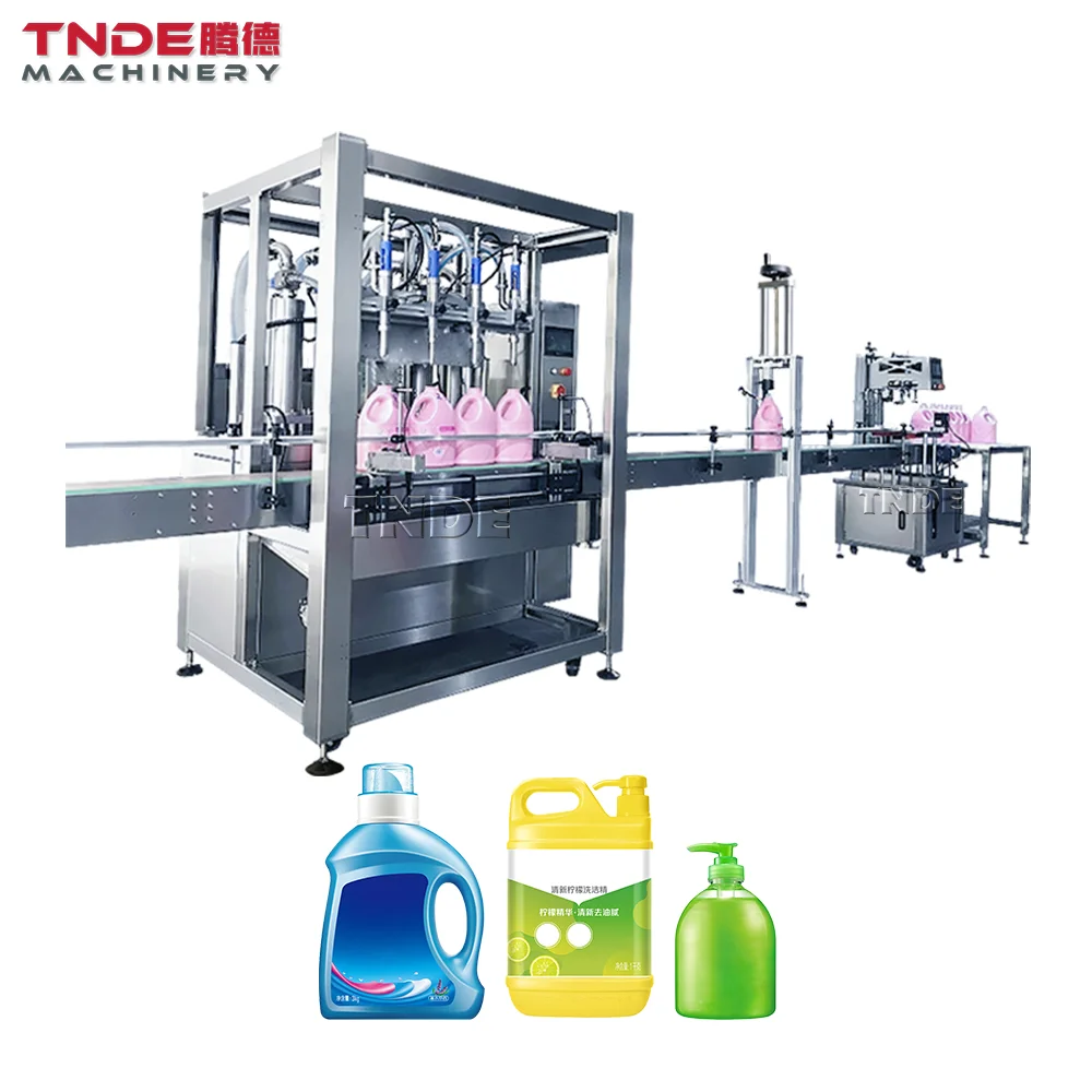 Guangzhou TNDE Pharmaceutical syrup production line automatic pet bottle filling machine