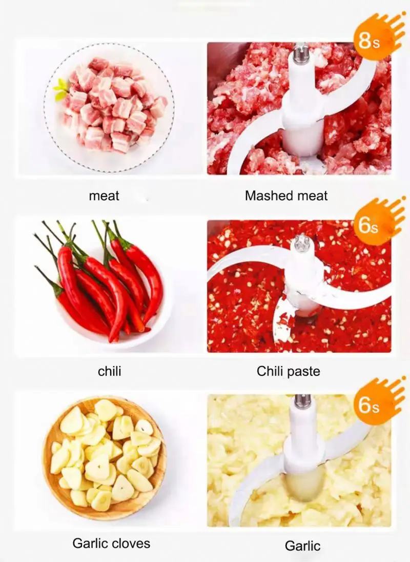 portable beans chopper kitchen nut garlic mini blender, food processor meat grinder/