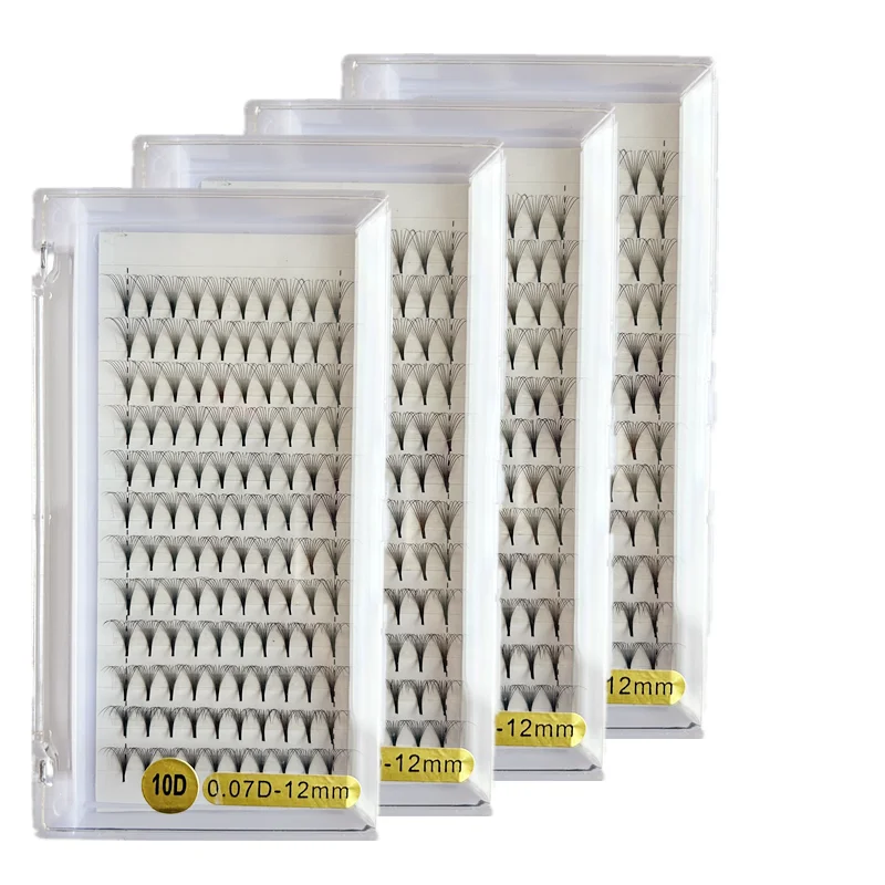 Pointy Base Superroot  Premade Fan Eyelash Extension Synthetic Hair Natural Long Hand Made Lashes Private Label Wholesale