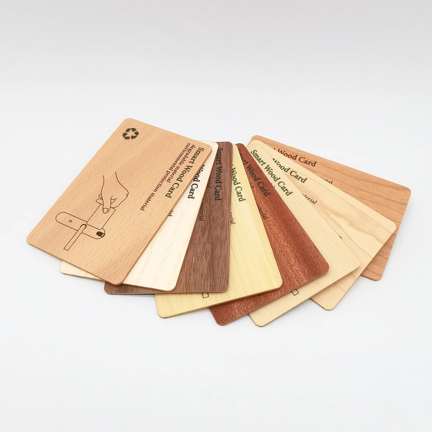 Печать логотипа на заказ и гравировка вишневого дерева RFID карты с 13 56 мГц 1k F08 чип