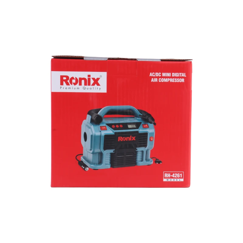 Ronix RH-4261 Professional Air Compressor Ac-220v Cordless Low Noise Mini Digital Screw Air Car Compressor Machine