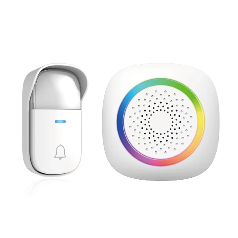 Wireless Doorbell No Battery required Waterproof Self-Powered Door bell Sets Home Outdoor Kinetic Ring Chime Doorbell