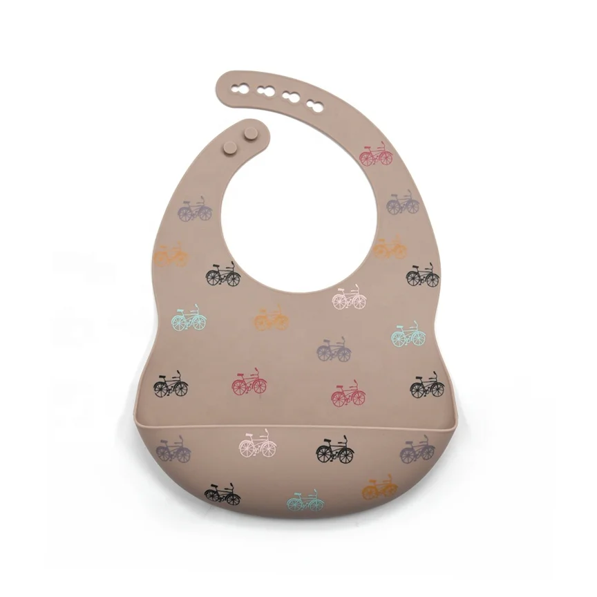 Food Grade baby product Soft Waterproof Easy Clean Silicone Bibs Silicone Baby Bib