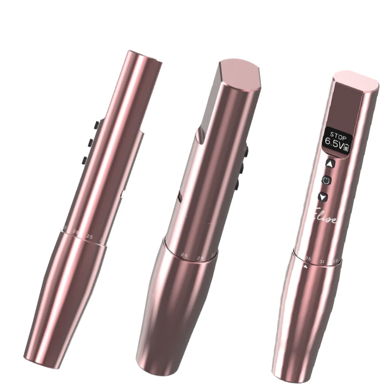 Strong Motor Tattoo Rotary Pen Machine With Wireless Battery Permanent Makeup for Lip and Eyebrows Stroke Adjustable machine