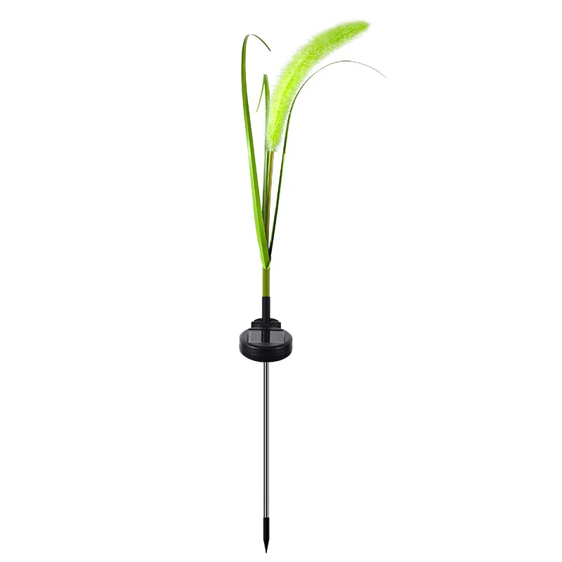 Factory Hot Sale Waterproof Solar Yard Garden Lawn Decoration Lamp Led Reed Ground Plug Light