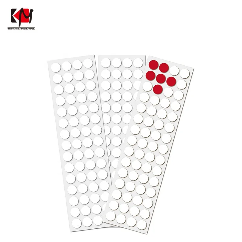 Custom Water Sensitive Label sticker Touch Water Turn Red Label Security Label Sticker