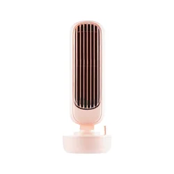 Retro Tower Fan Desktop Silent Strong Wind USB 2 IN 1 Water Spraying Fan Air Conditioner Ultrasonic Humidifier Ventilation Fans