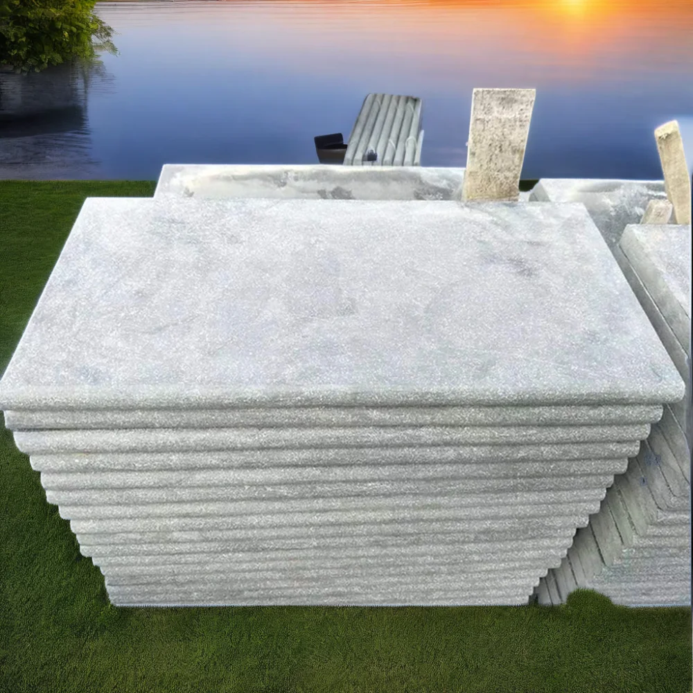 Китайский синий камень Hardsteen внешний Пескоструйный известняк для бассейнов Премиум ландшафтный